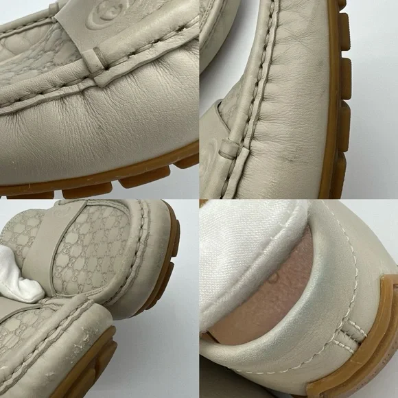 Authentic Gucci Guccissima ivory loafers - Picture 14 of 15